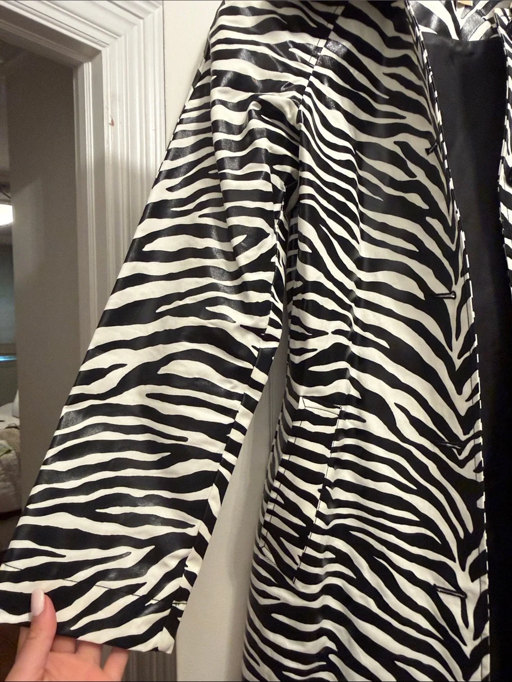 Michael Kors Zebra-Print Jacket - Black & White